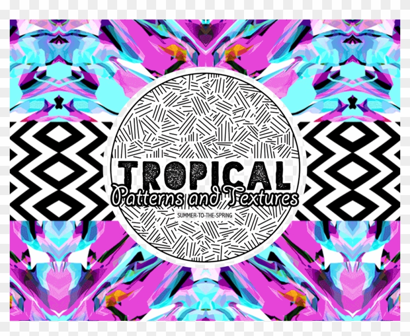 Tropical And Textures By - Graphic Design Clipart #2181875