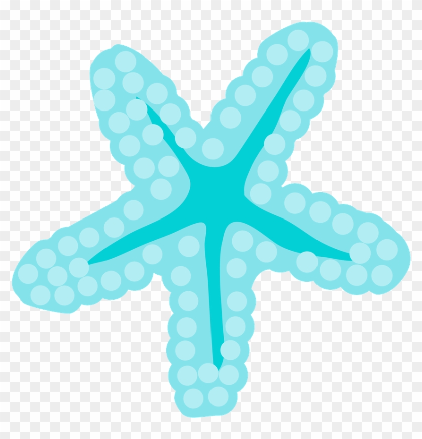 Seashell Clipart Turquoise - Starfish Little Mermaid Png Transparent Png
