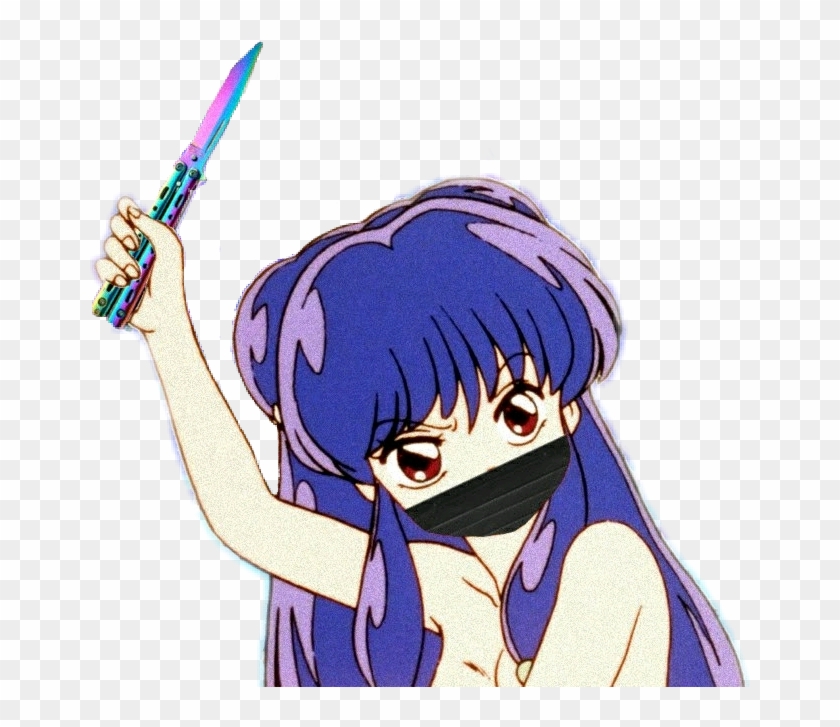 Balisong Butterflyknive Aesthetics Vaporwave Sadboys - Vaporwave Clipart