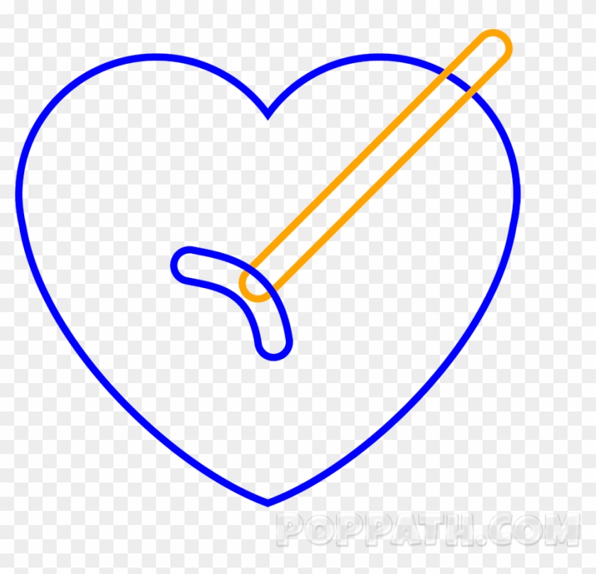 Jpg Transparent Stock How To Draw A Heart Arrow Emoji - Heart Clipart