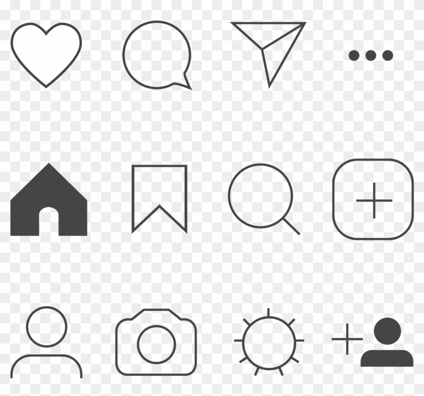 Instagram Icons Transparent - Instagram Direct Icon Png Clipart #2182602