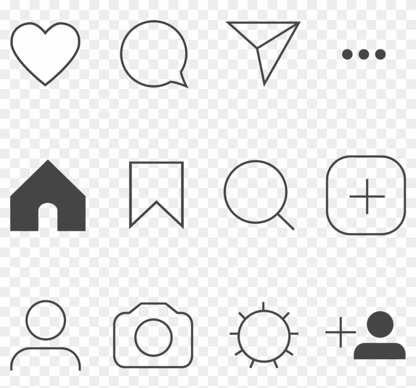 Instagram Icons Transparent - Instagram Direct Icon Png Clipart