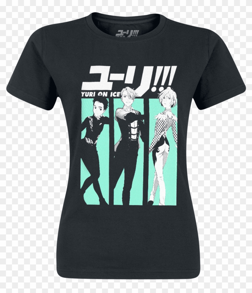 Null Yuri On Ice Characters Black T-shirt 355945 Mydaxcp - Yuri On Ice Shirt Clipart #2183205