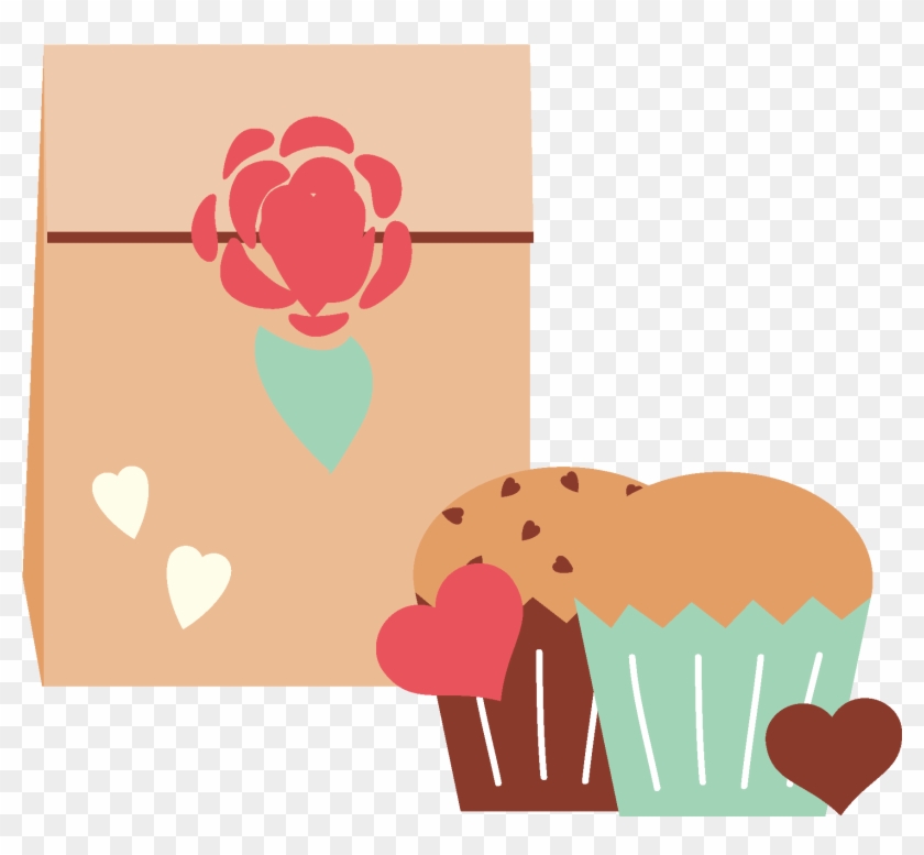 Festive New Year Winter Decoration Png And Vector Image - Muffin Clipart #2183507