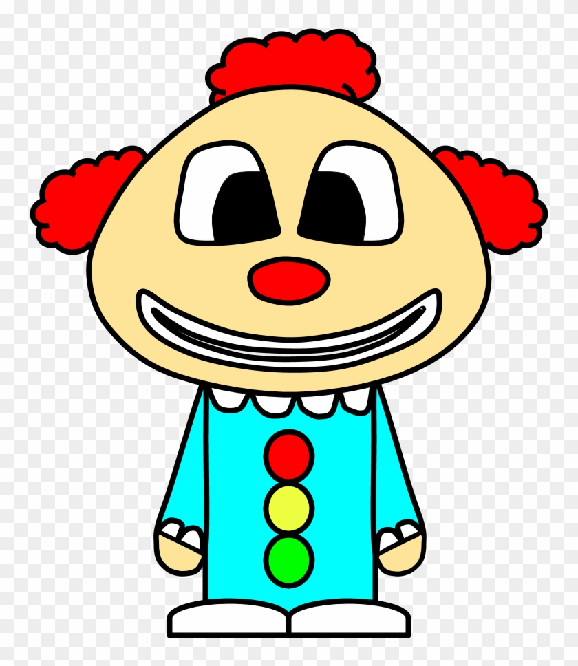 Clown, Big Eyes, Cartoon Person - Cartoon Clipart #2183539