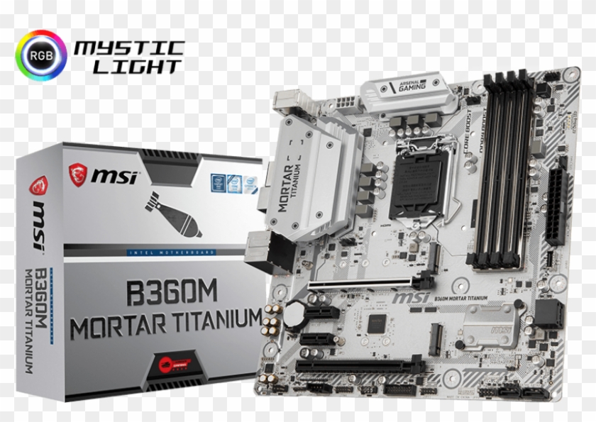 Msi B360m Mortar Titanium Blast Away The Competition - Msi H310m Gaming Arctic Clipart #2183542