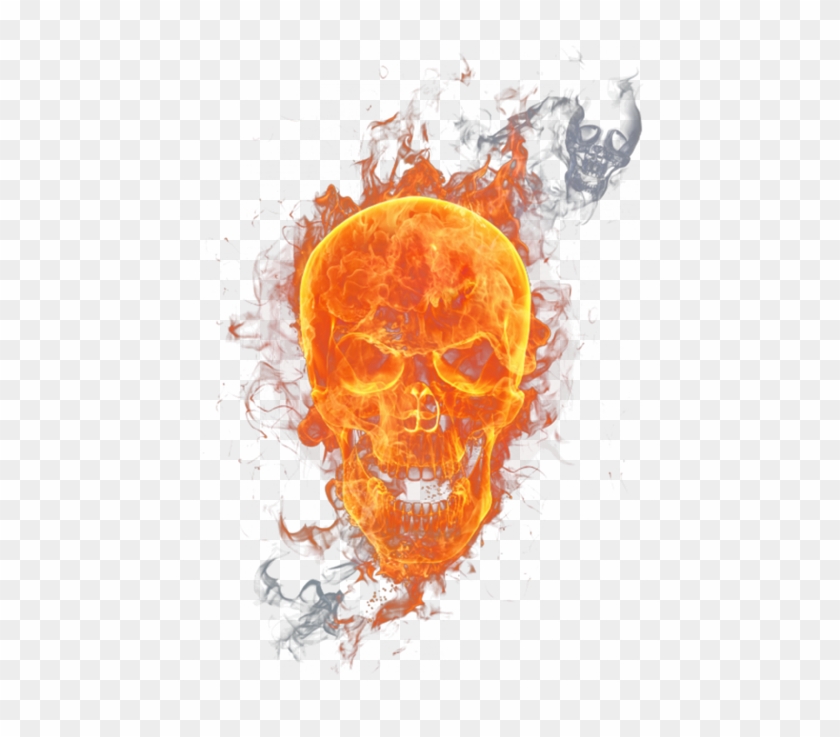 Skull Flame Png , Png Download Clipart #2183686
