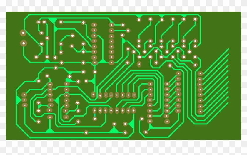 Open Circuit Board - Graphic Design Clipart