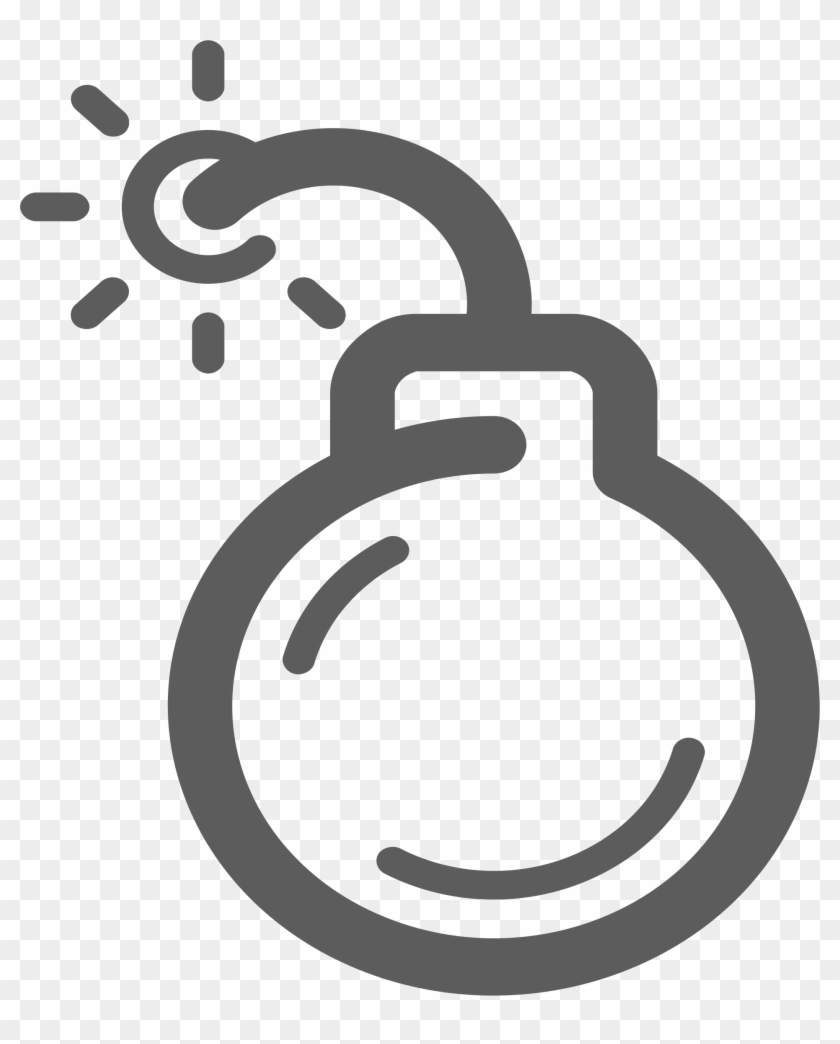 Explosion Clipart Public Domain - Bomb Icon - Png Download