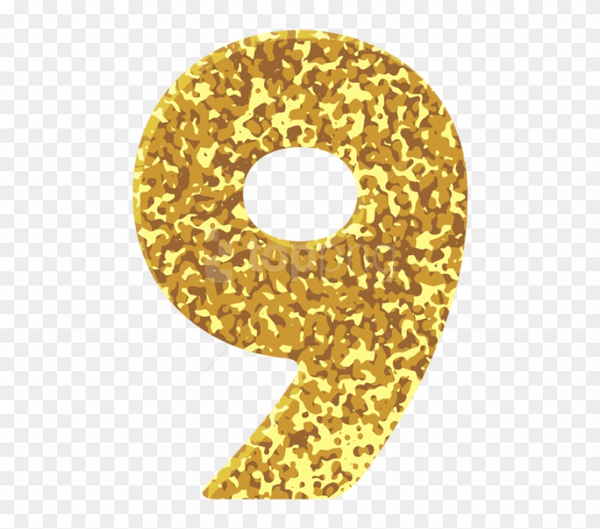 Free Png Gold Style Number Nine Png Images Transparent - Construction Paper Clipart