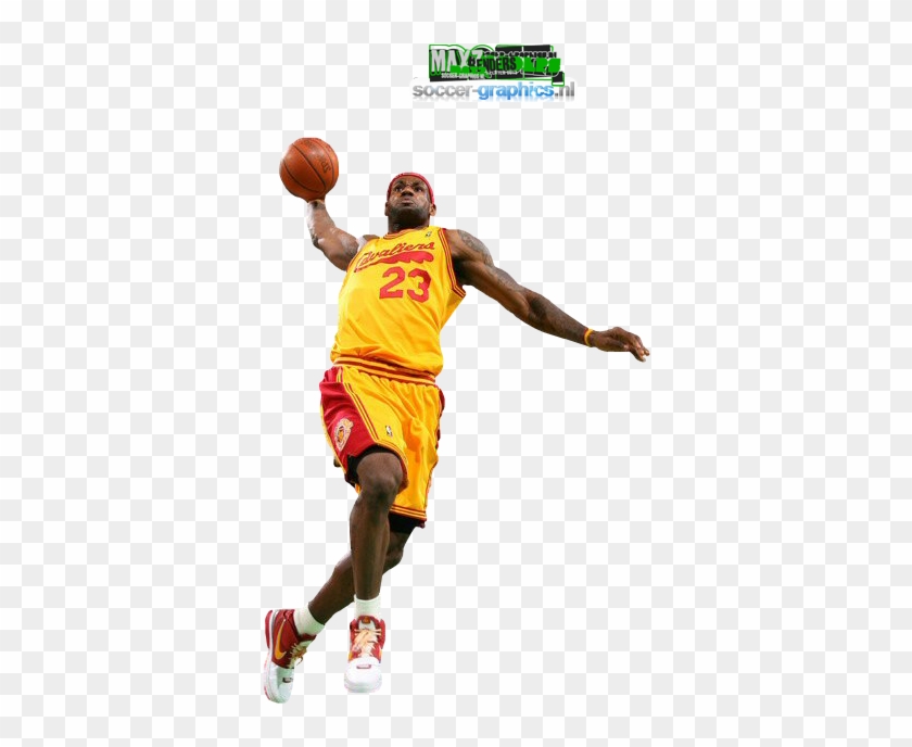 Lebronjames - Lebron James Dunk Png Clipart