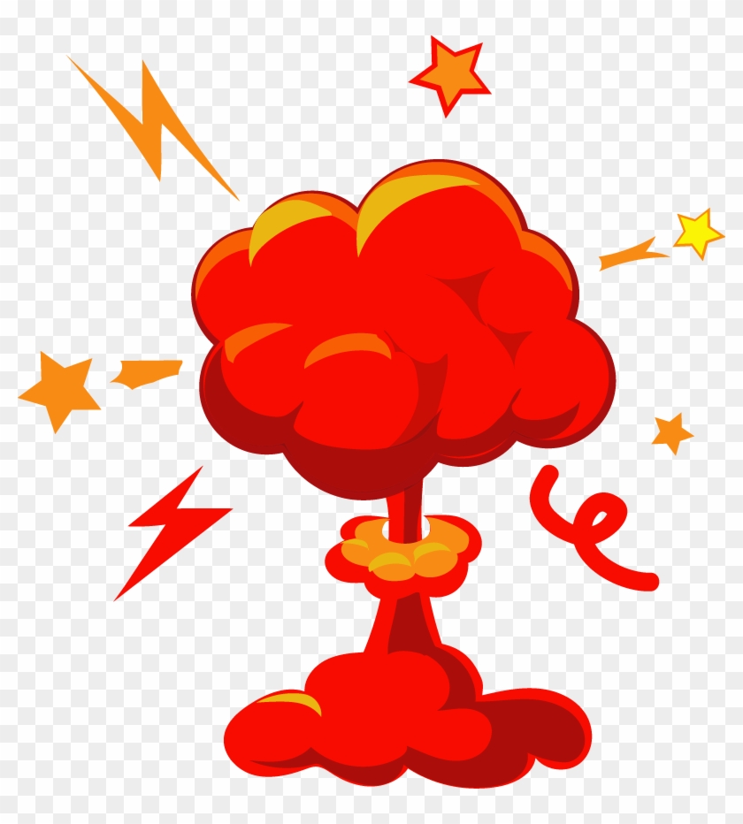 Clipart Free Stock Stock Art Red Cloud Standard - Bomb Blast Logo - Png Download
