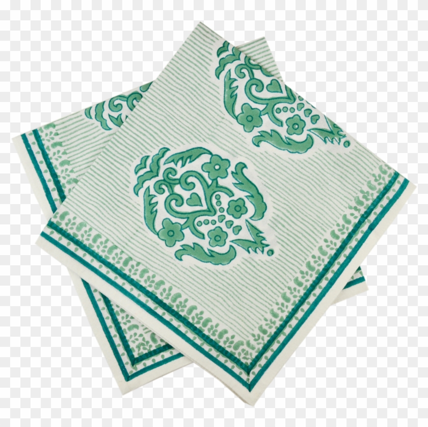 Napkin James Teal-1 - Paper Napkin Png Clipart #2185144