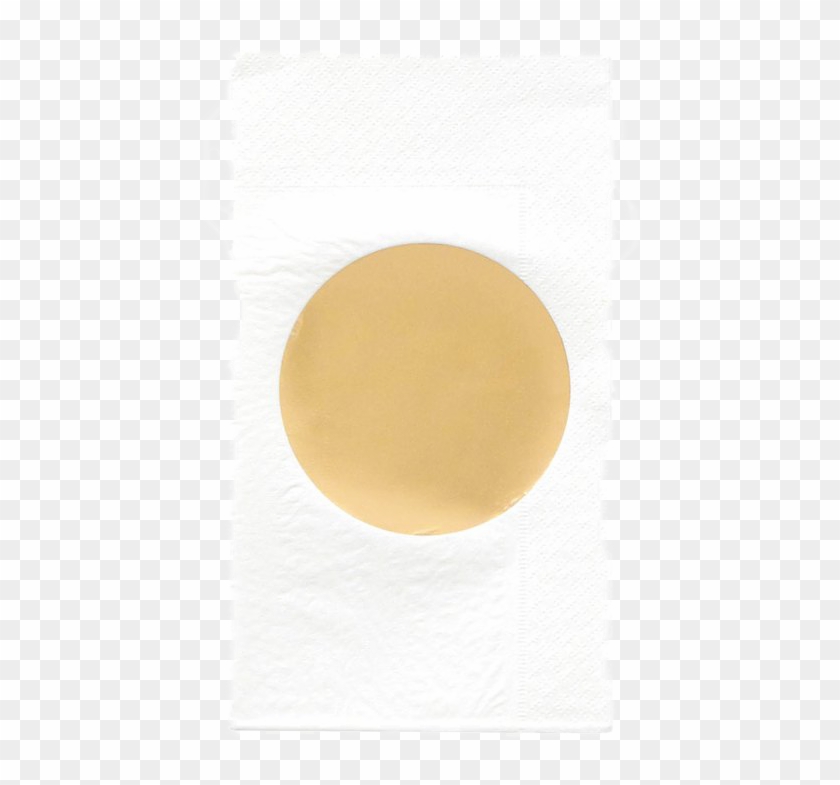 Gold Dot Dinner Napkin Clipart