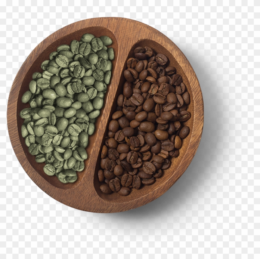 Harrisons Green And Roasted Coffee Beans Clipart #2185595
