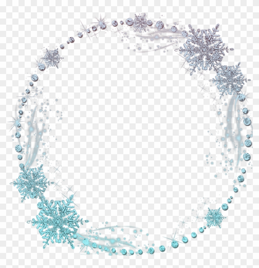 #frame #winter #snowflakes #tumblr #ftestickers - Circle Png Ice Clipart #2185674