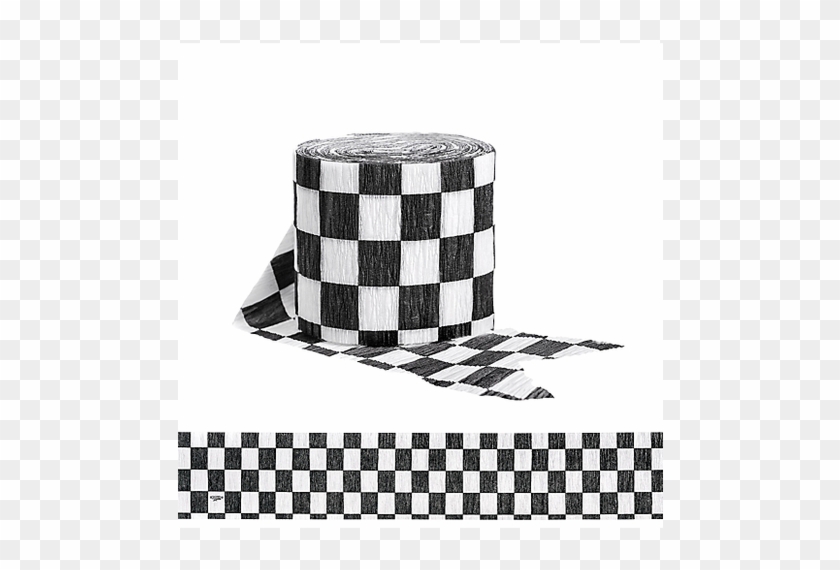 Checkered Flag Crepe Paper Streamers - Ben & Jerry's Clipart