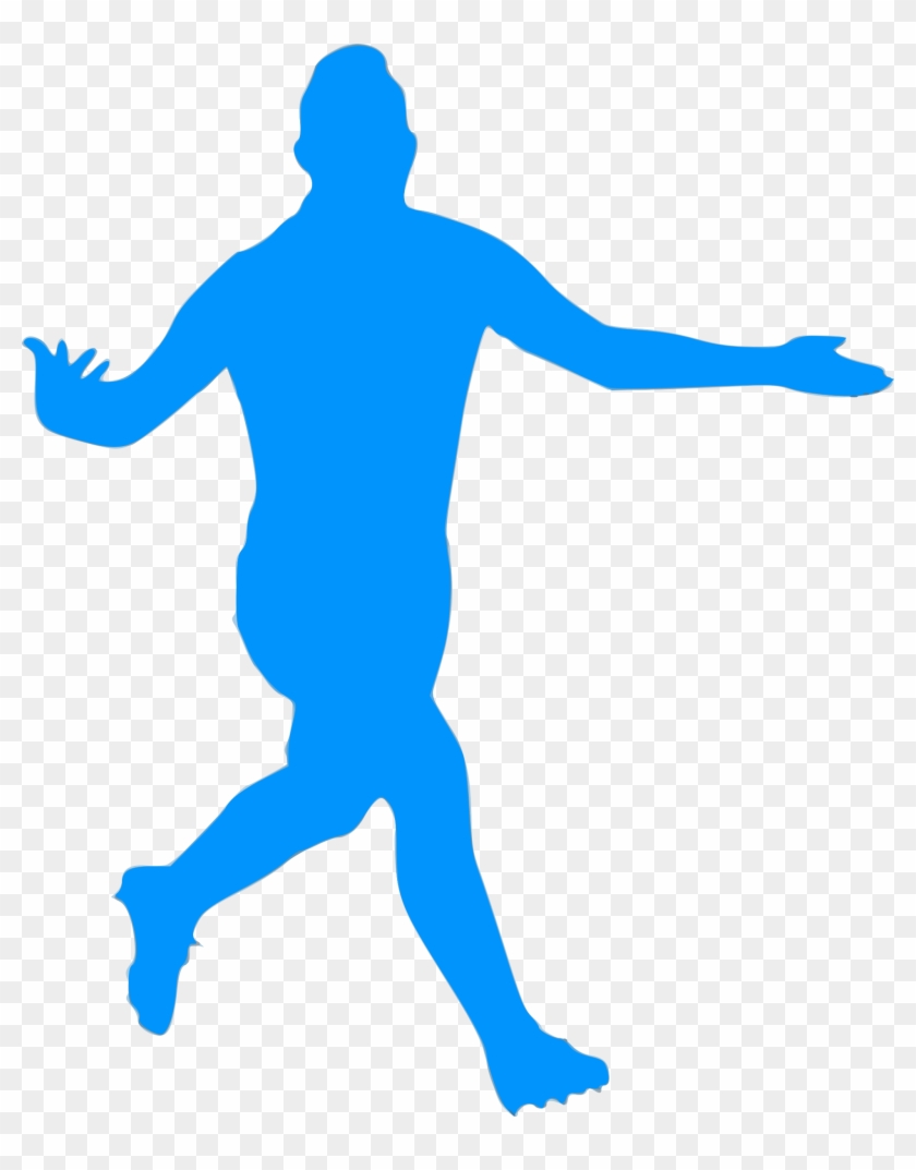 This Free Icons Png Design Of Silhouette Football 09 - Goal Celebration Png Clipart #2186273