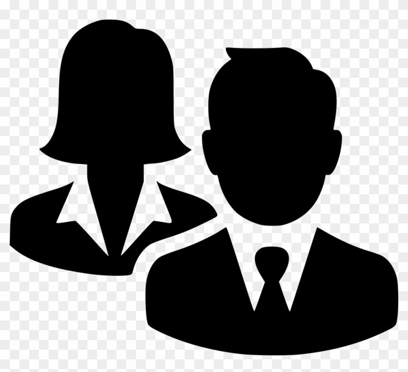 Png File Svg - Business Man Woman Icon Clipart #2186283