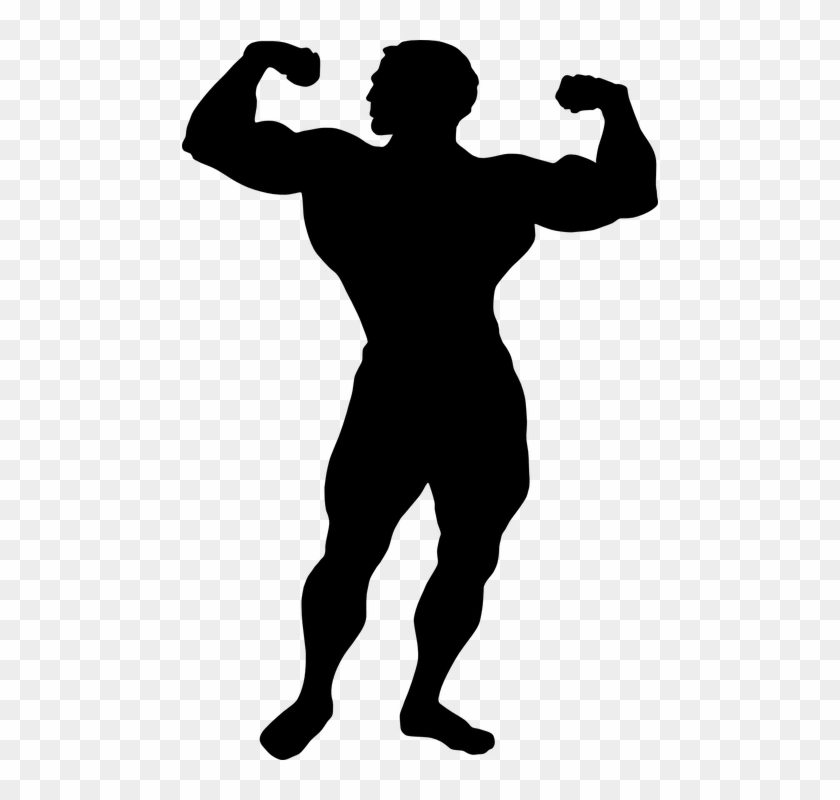 Muscle Clipart Clear Background - Muscle Man Clipart - Png Download #2186316