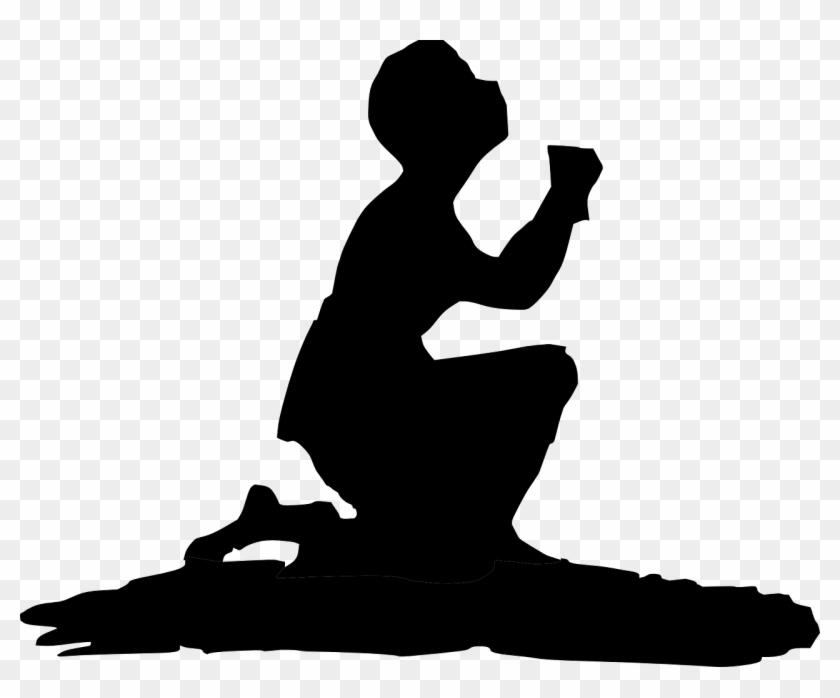 Praying Prayer Kneeling Man Transparent Image Prayer - Cartoon Praying To God Clipart #2186327