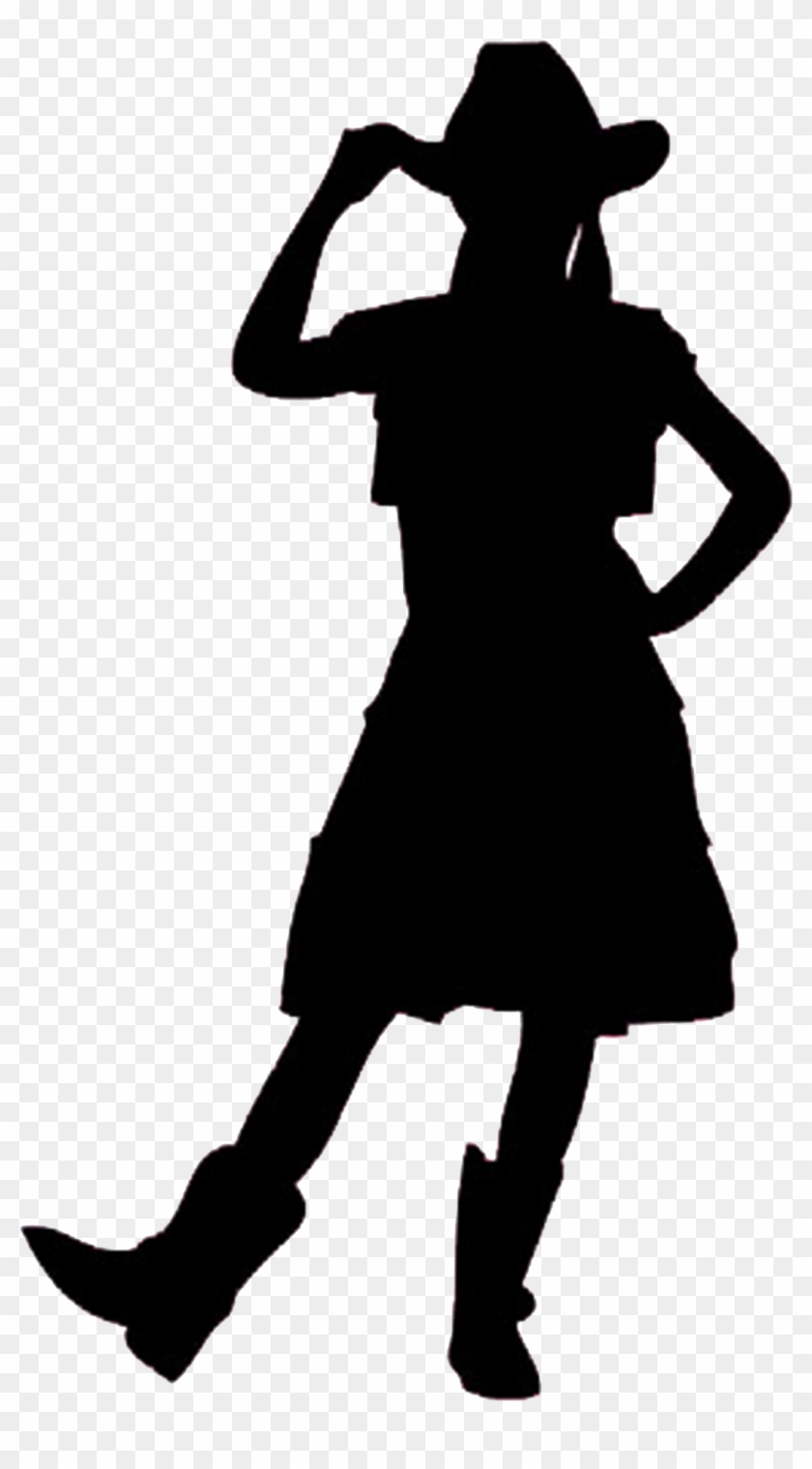 Graphic Royalty Free - Cowgirl Silhouette Clip Art - Png Download