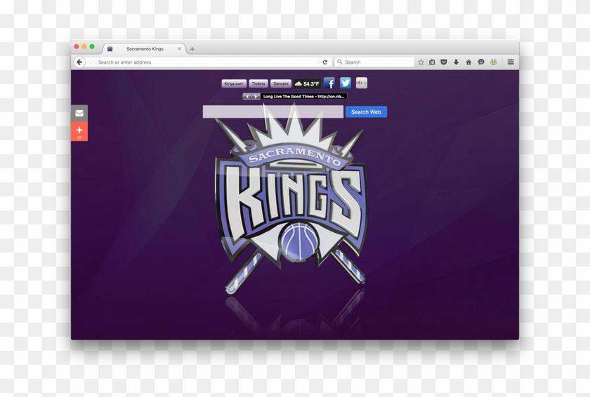 Nba Sacramento Kings New Tabby Brand Thunder, Llc - La Lakers Vs Sacramento Kings Clipart #2186852