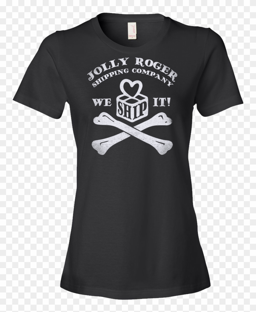 Women's Jolly Roger T-shirt - Love Is Love Malec Clipart