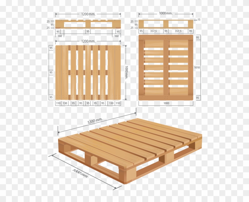 Pallet-dimentions - Standard Pallet Size Uk Clipart
