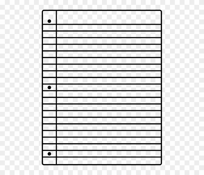 Paper, Looseleaf, Notebook, Blank, Notepad, Lined - Loose Leaf Paper Png Clipart