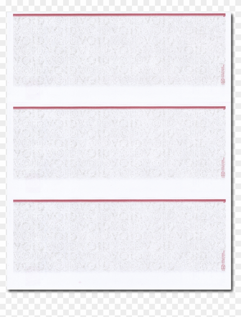 Blank Business 3/page Check Paper Clipart
