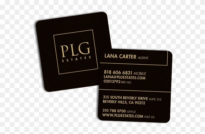 Real Estate Business Cards - Business Card Square Clipart #2188449