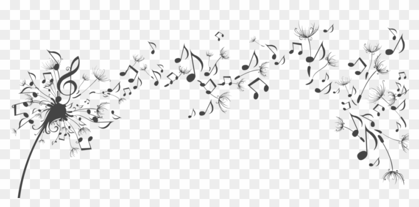 Musical Png Transparent - Music And Flowers Png Clipart