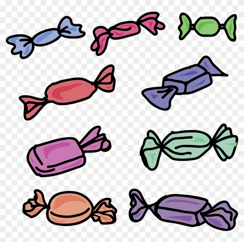 Cartoon Candy Sweet - Clipart Images Of Toffees - Png Download