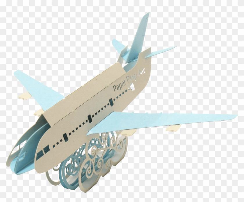 Smile Pop Up Card - Pop Up Airplane Card Png Clipart #2190616