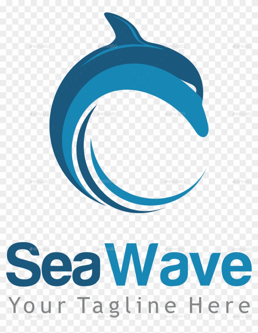 Sea Wave Logo Designs By Logodesigns Graphicriver - Logo Sea Waves Png Clipart #2190783