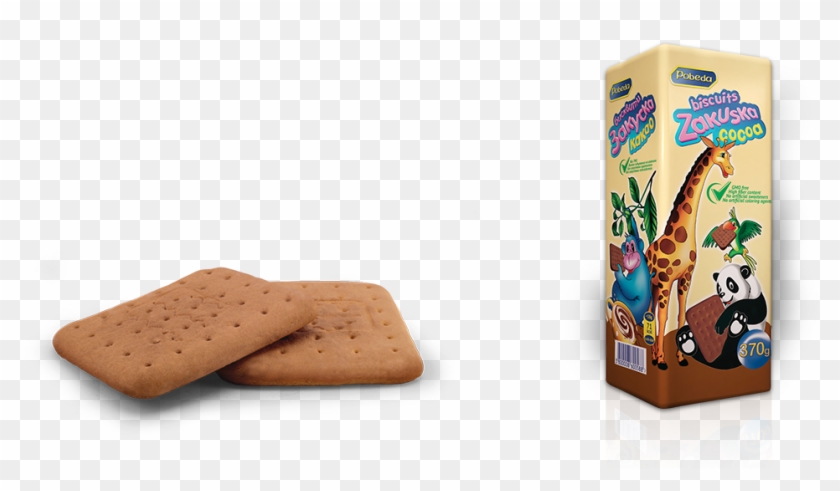Zakuska Cocoa Biscuits 370 G Is The Largest Package - Cracker Clipart