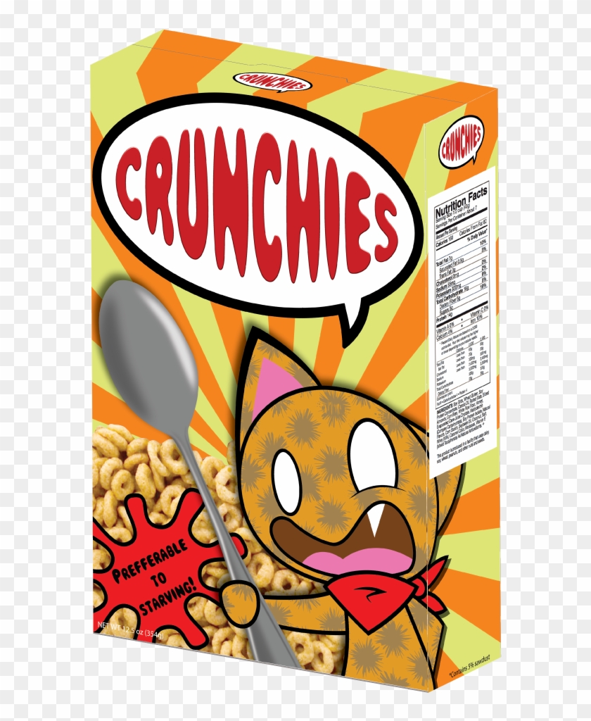 Crunchies 3d Cereal Box - Cartoon Clipart #2191153