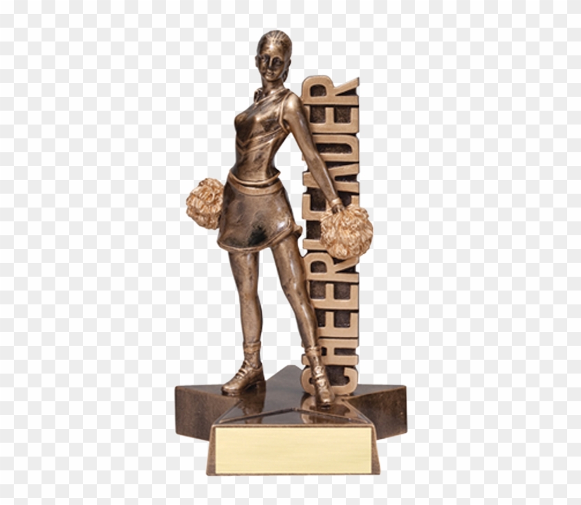 Billboard Resin Series- Cheerleader - Trophy Cheerleading Clipart
