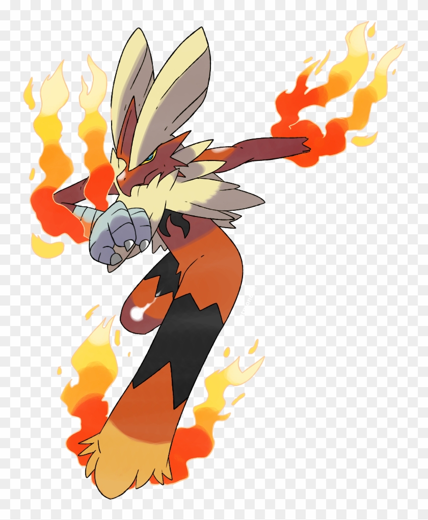 Mega Blaziken Png - Cartoon Clipart