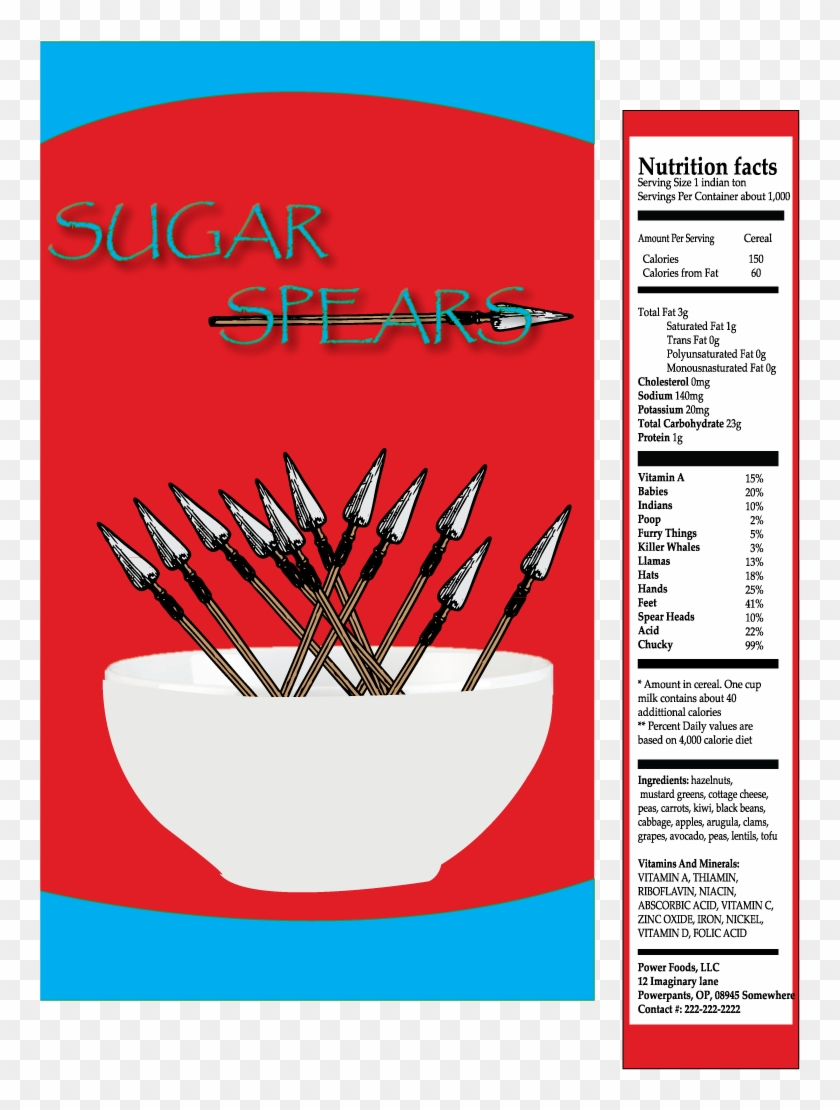 Numba 3 Jacobshriver Nutrition Facts Numba 2 Img 0598 - Cereal Box Serial Killer Project Examples Clipart #2191526