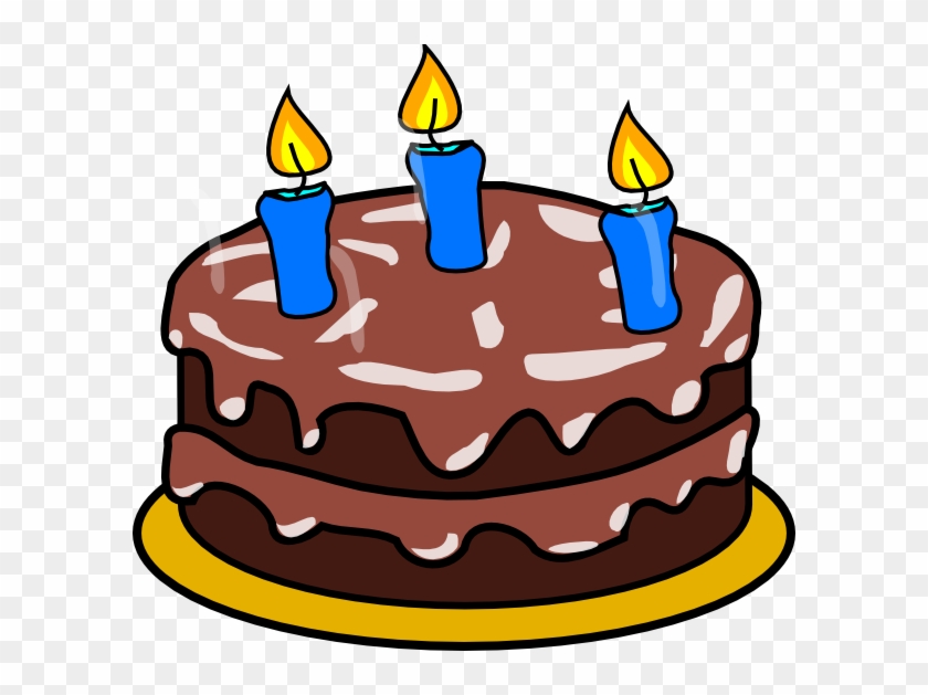 Tart 20clipart - Birthday Cake 3 Candles - Png Download