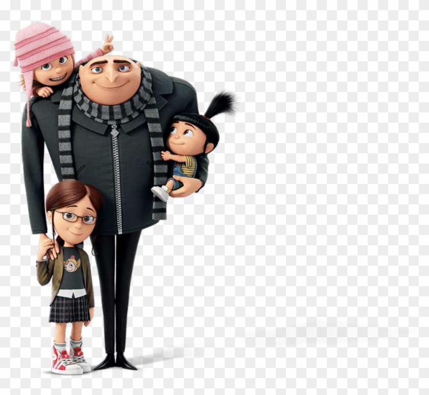 Meu Malvado Favorito Gru E Meninas Png - Despicable Me 3 Characters Png Clipart