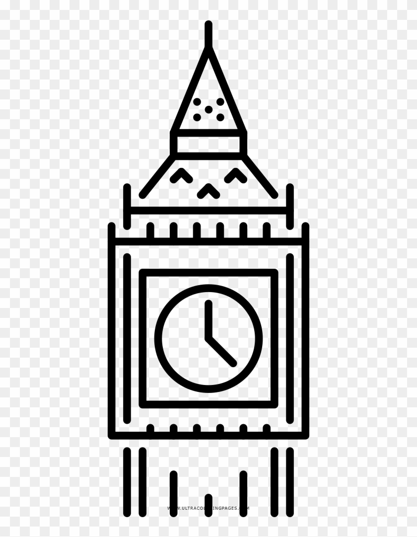 Big Ben Coloring Page Clipart #2192353