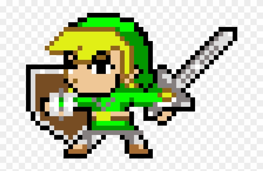 Legend Of Zelda - Toon Link Pixel Art Clipart #2192691