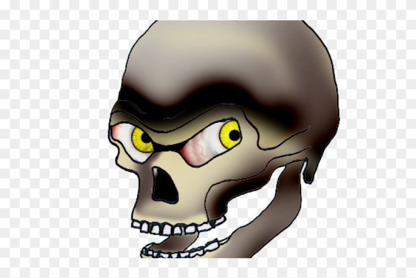 Evil Cartoon Skull Transparent Clipart #2192955