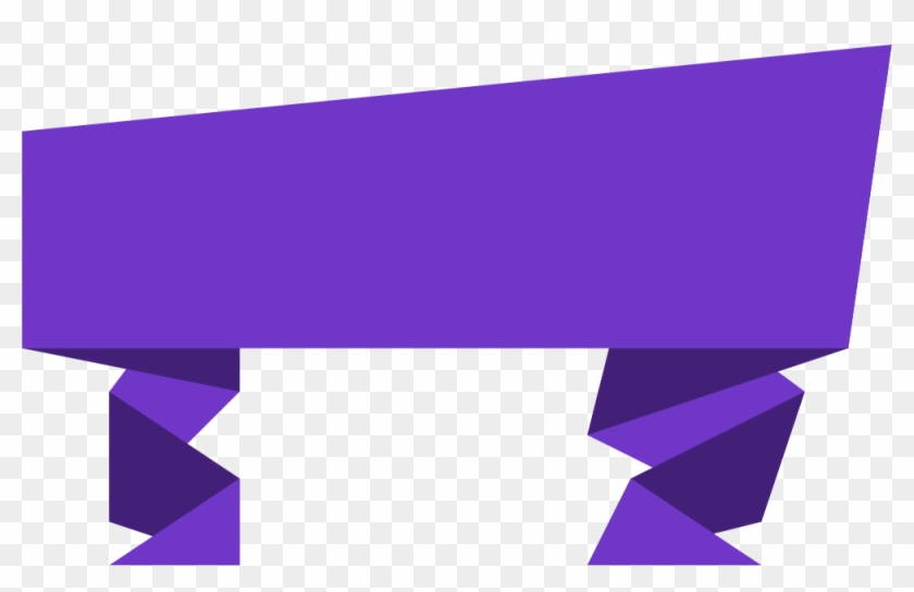 Purple Banner Download Png Image - Simple Banner Vector Png Clipart