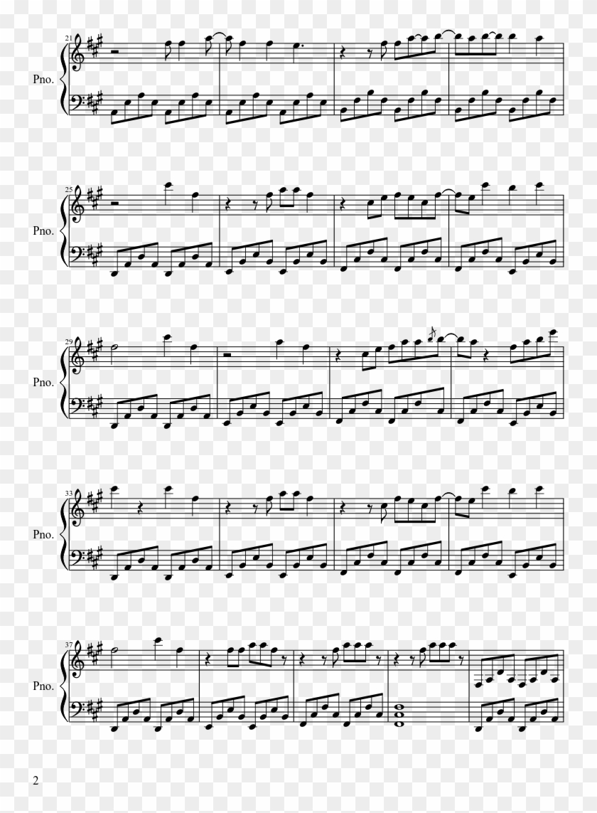 Cinema Sheet Music Composed By Marc Arisó Vilanova - Welcome To The Black Parade Piano Clipart