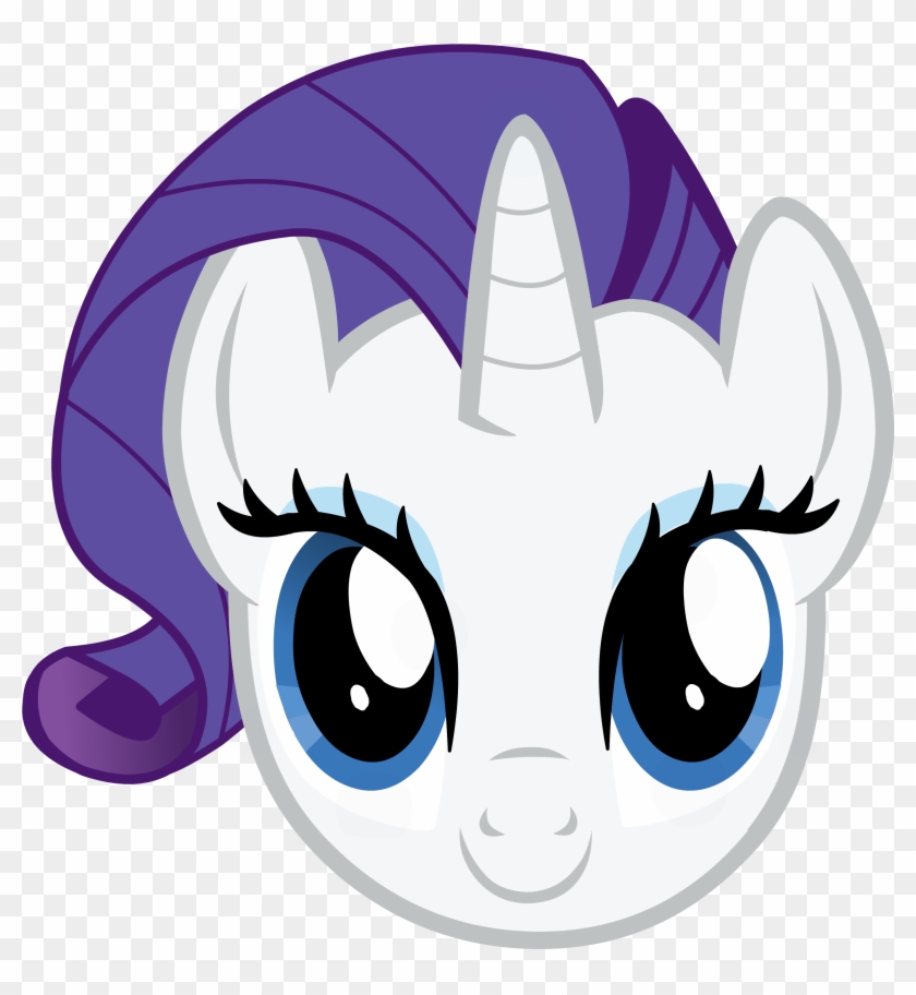 Picnic Table Clipart Mlp - My Little Pony Rarity Head - Png Download #2193459