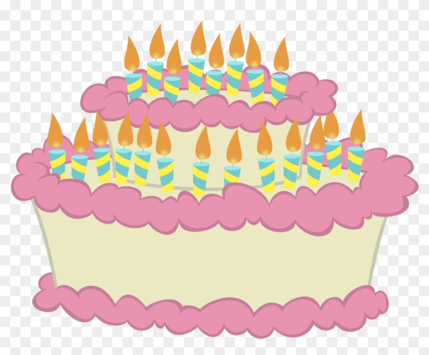 Mlp Object Cake With Candles - Mlp Candles Clipart #2193833